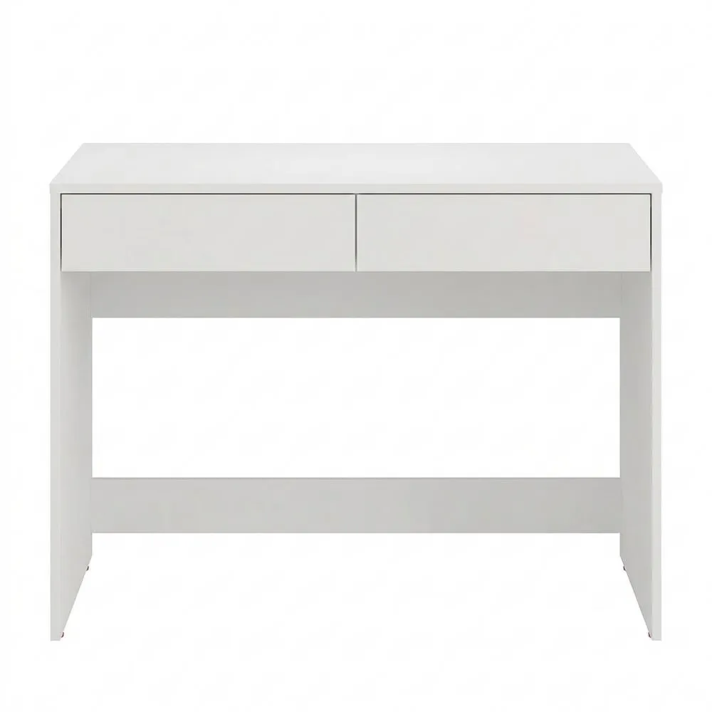 Moderner Schreibtisch Weiß mit Schubladen für Büro und Zuhause