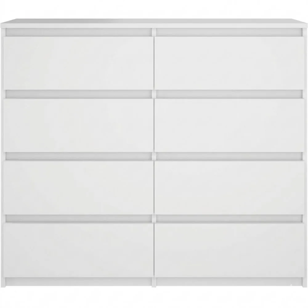 Großer Mehrzweck-Aufbewahrungsschrank mit Schubladen in Weiß