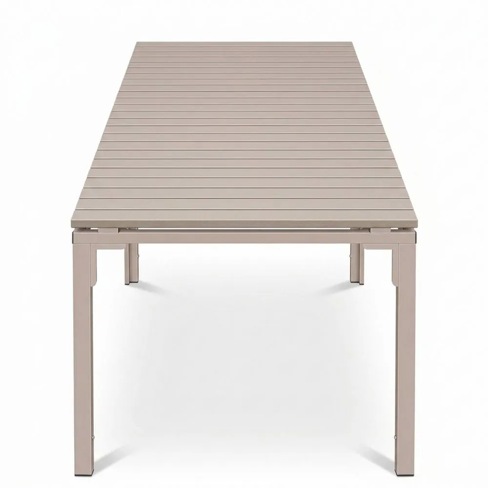 Ausziehbarer Gartentisch für 8 Personen, wetterfest & UV-beständig