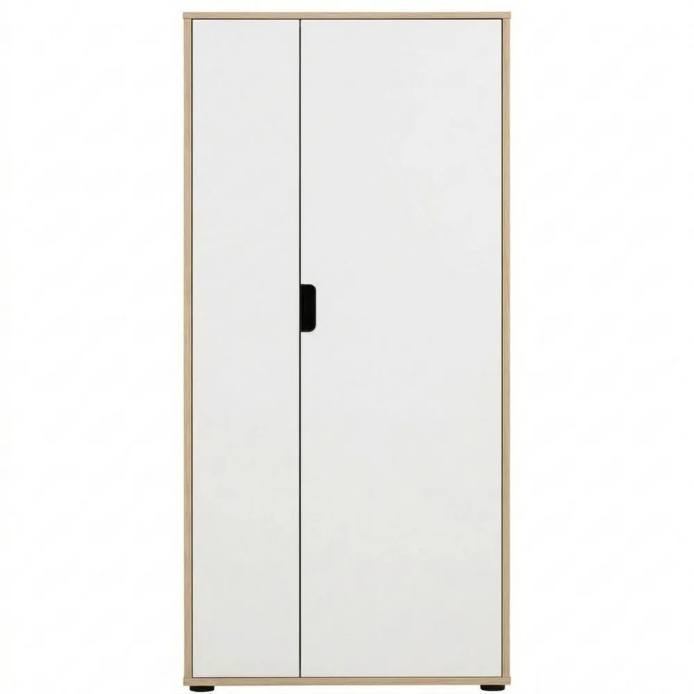 Moderner Büroschrank aus Weißeiche, 65 x 41 x 163,6 cm