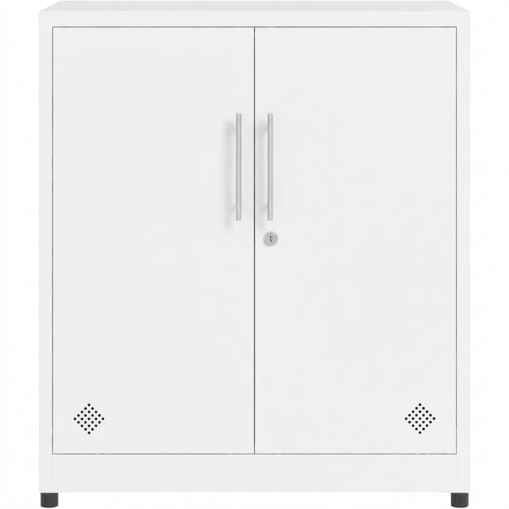 Metall-Aufbewahrungsschrank mit Verstellbaren Regalen und Schlüssel