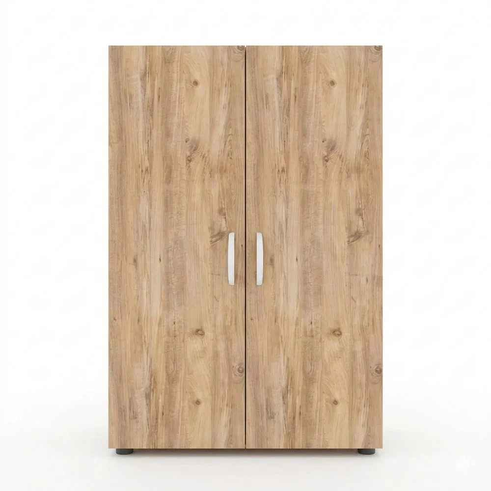 Moderner Aktenschrank mit Drehtüren, 3 Fächer, H 108 x B 49 x T 34 cm