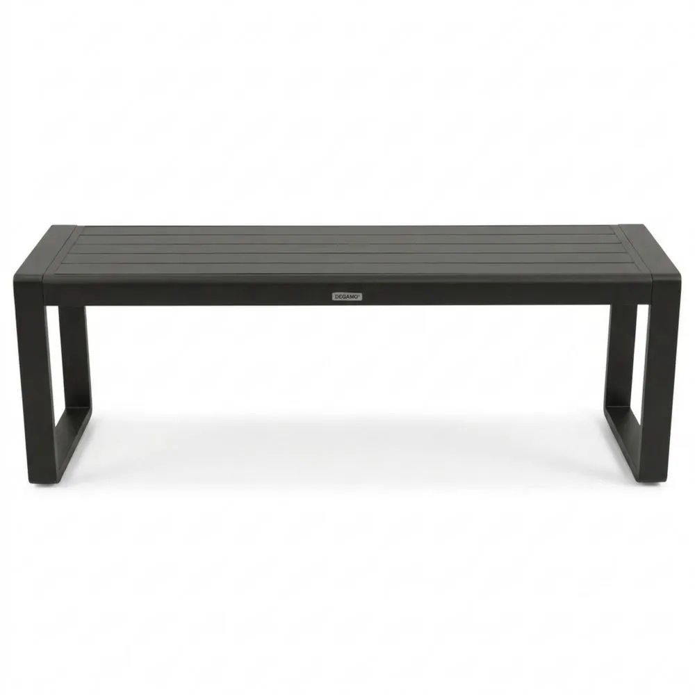 Wetterfeste Gartenbank aus Aluminium, 3-Sitzer