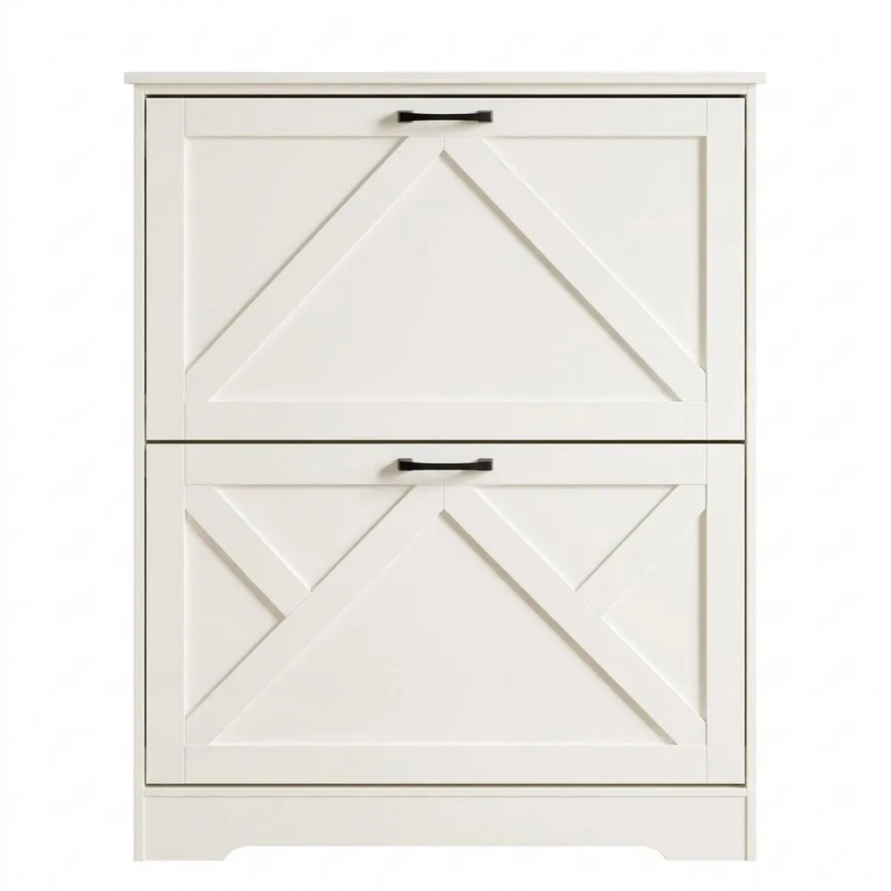 Rustikaler Schuhschrank mit Stauraum und verstellbaren Einlegeböden