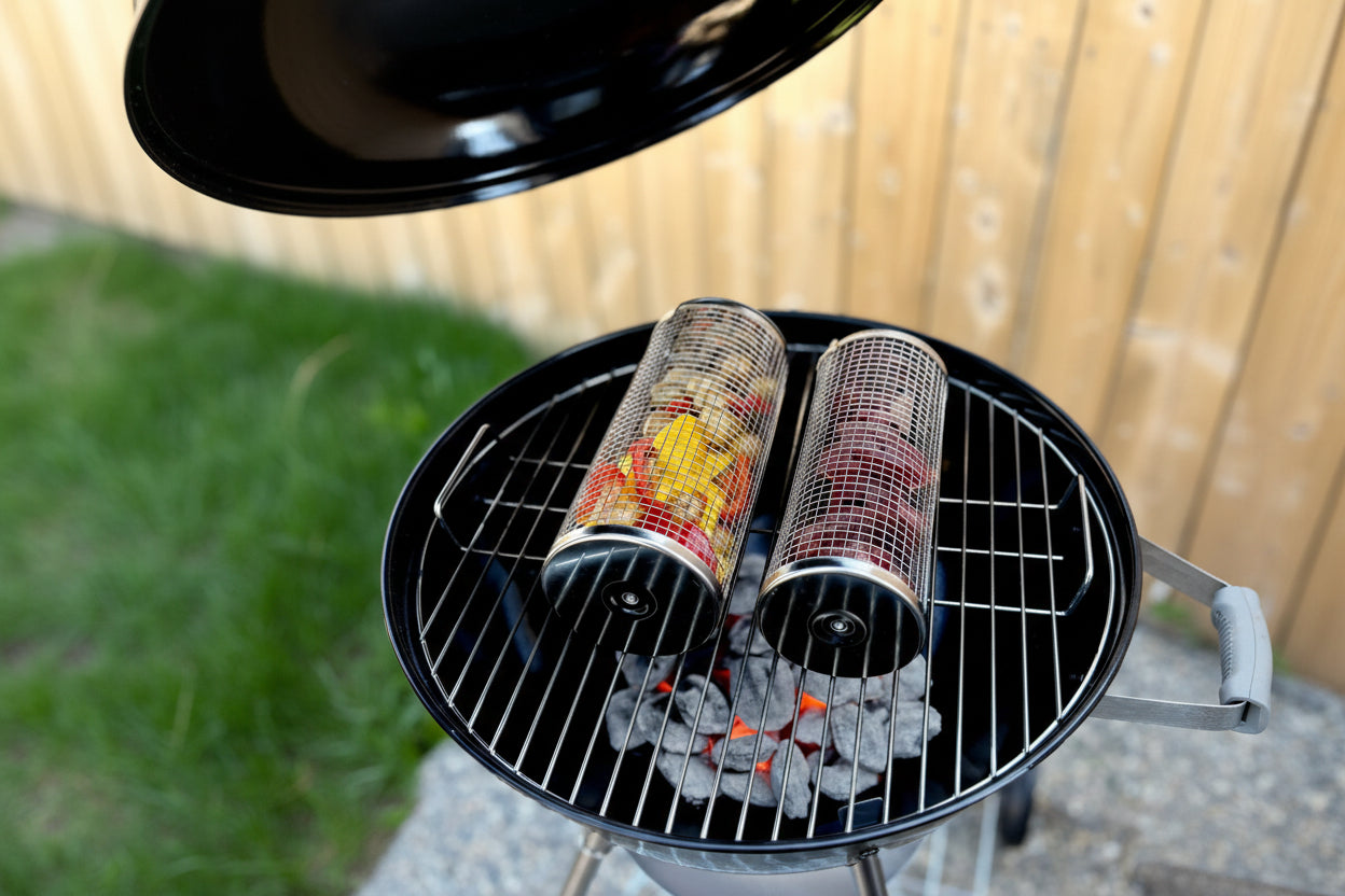 Stainless Steel Rolling Grill Basket