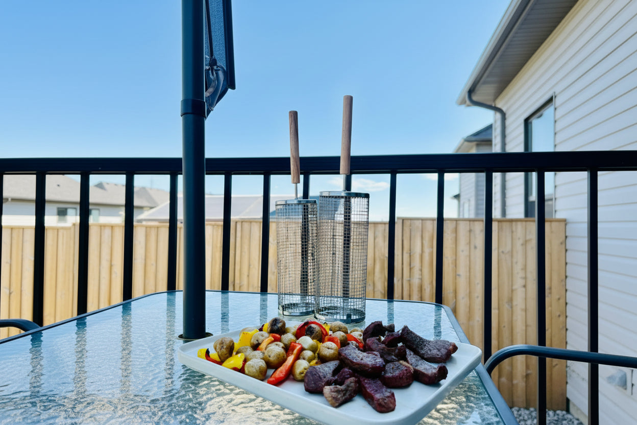 Stainless Steel Rolling Grill Basket