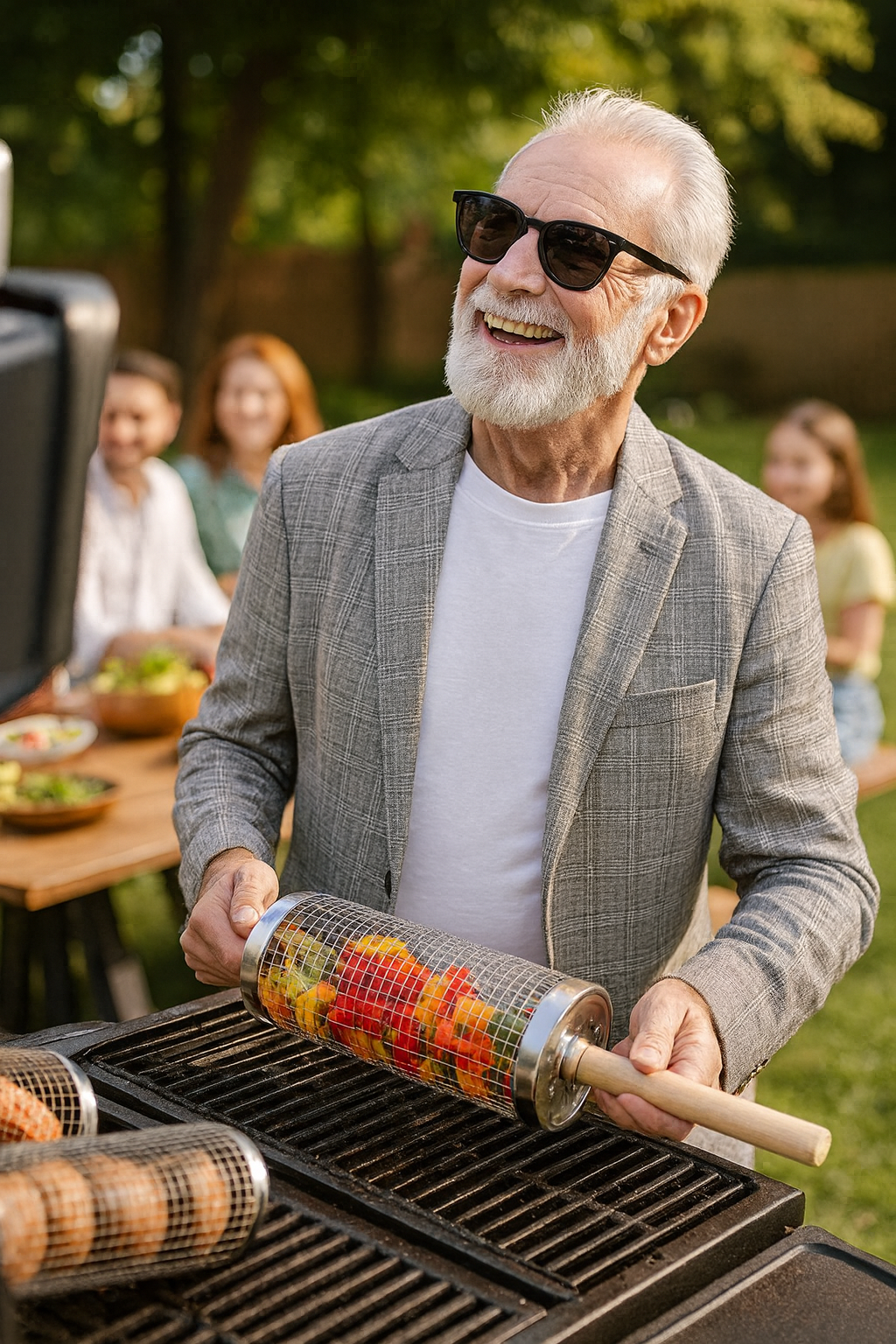 Stainless Steel Rolling Grill Basket