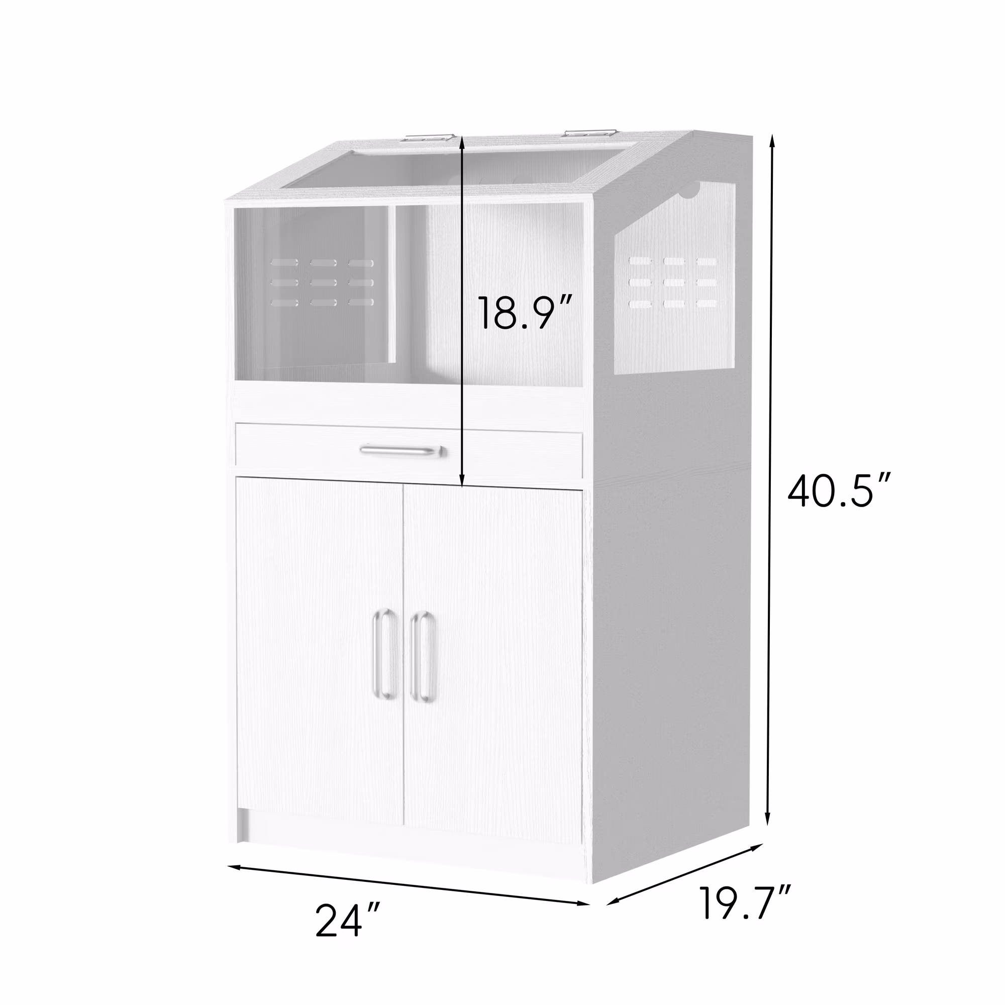 Reasea Large Breathable Hamster, Guinea Pig, Rabbit & Hedgehog Habitat Cage, White