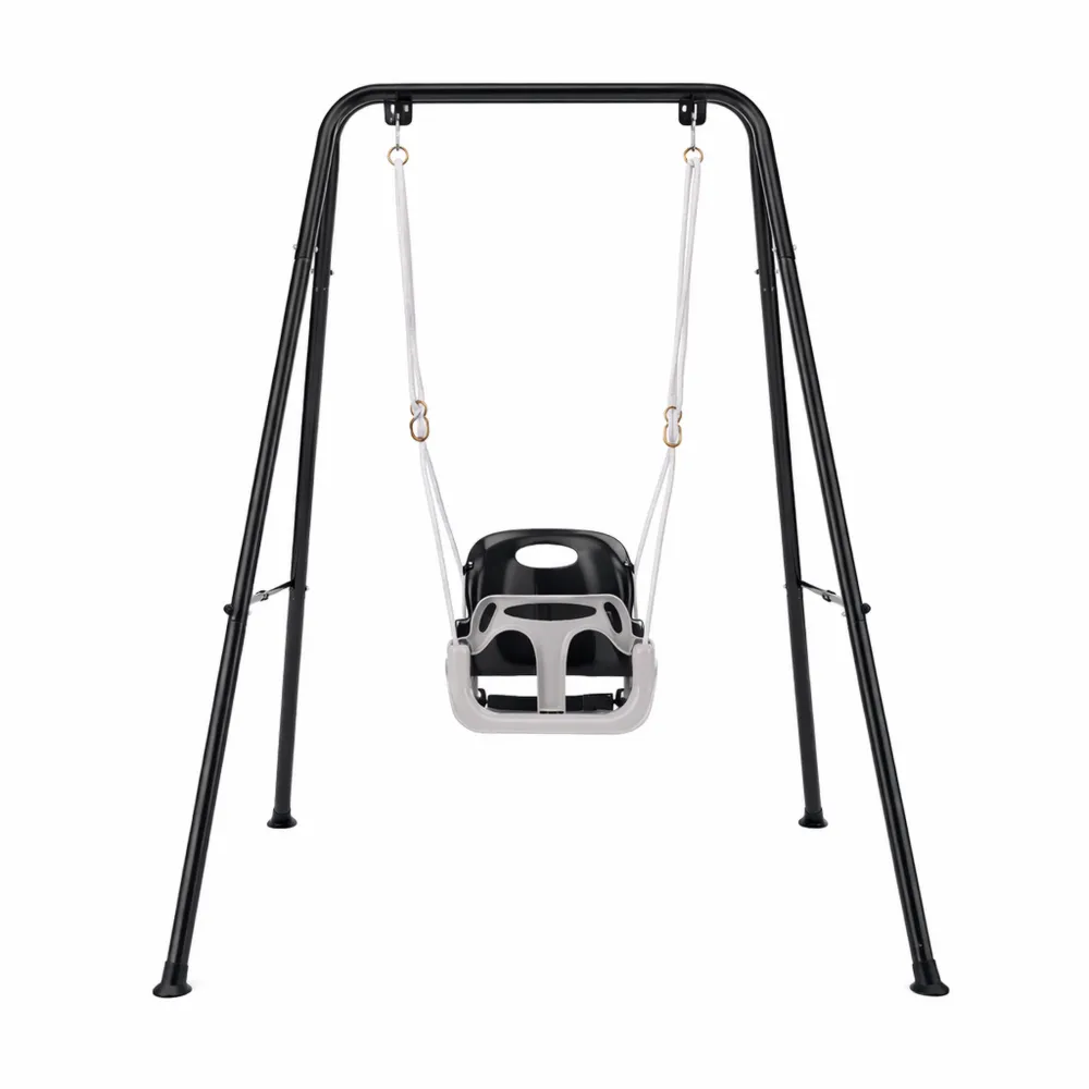 Altalena Multifunzione 4-in-1 per Bambini, Giochi da Giardino e Interni con Supporto Pieghevole