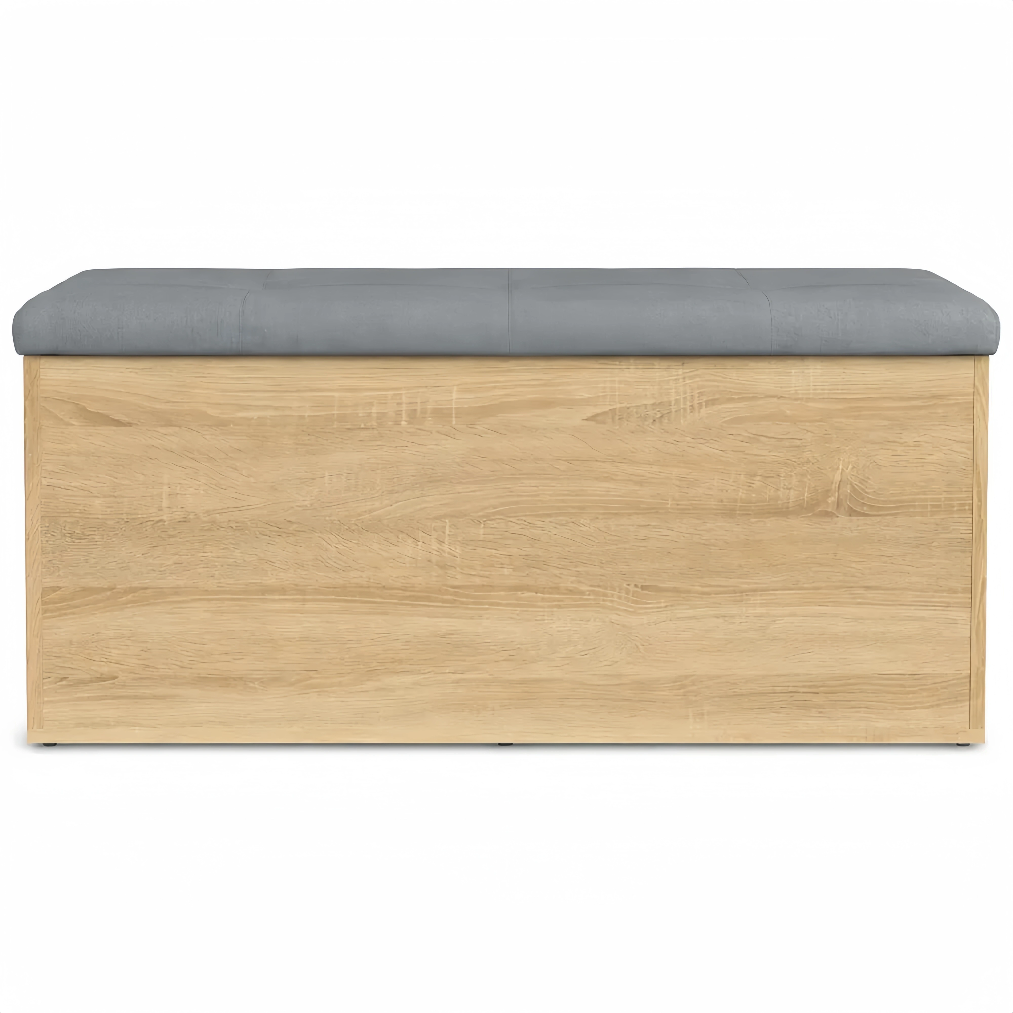 Panca Contenitore in Legno Rovere 102x42x45 cm