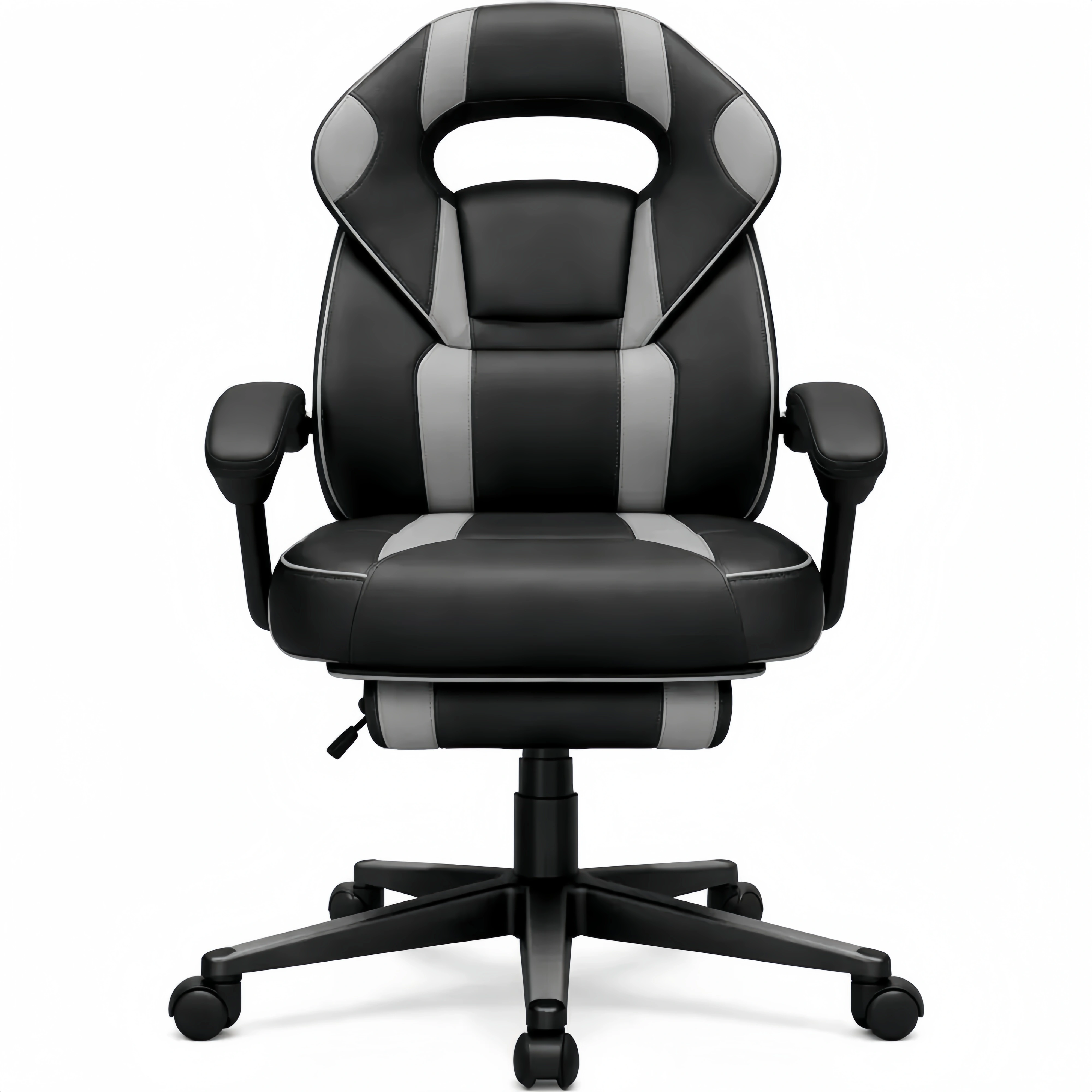 Sedia da Ufficio Ergonomica con Poggiapiedi e Supporto Lombare