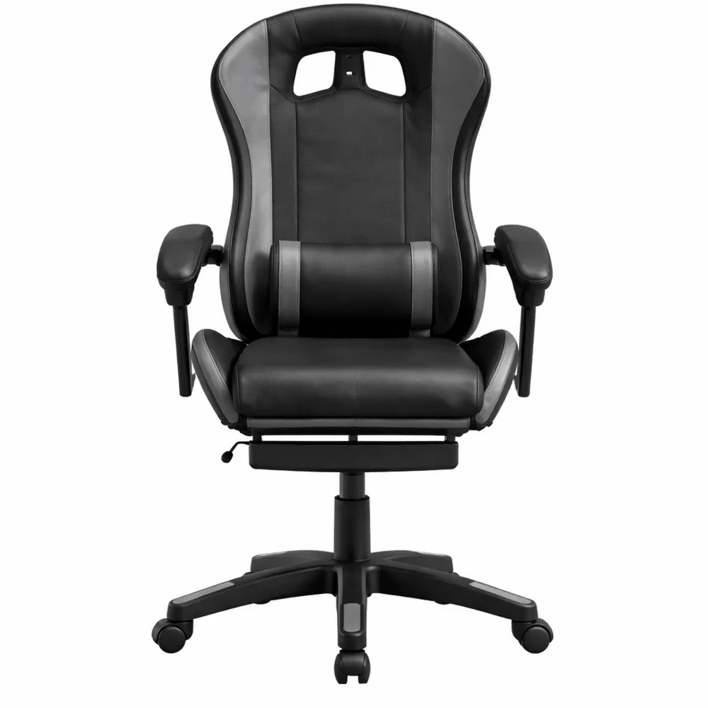 Sedia da gaming ergonomica reclinabile con braccioli e poggiapiedi
