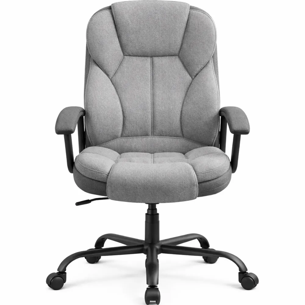 Sedia Ergonomica Regolabile per Ufficio e Gaming, Grigio e Nero