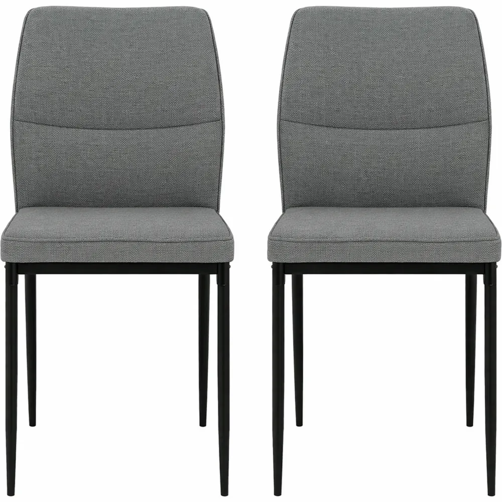 Sedie da Pranzo Imbottite in Lino per Interni Moderni