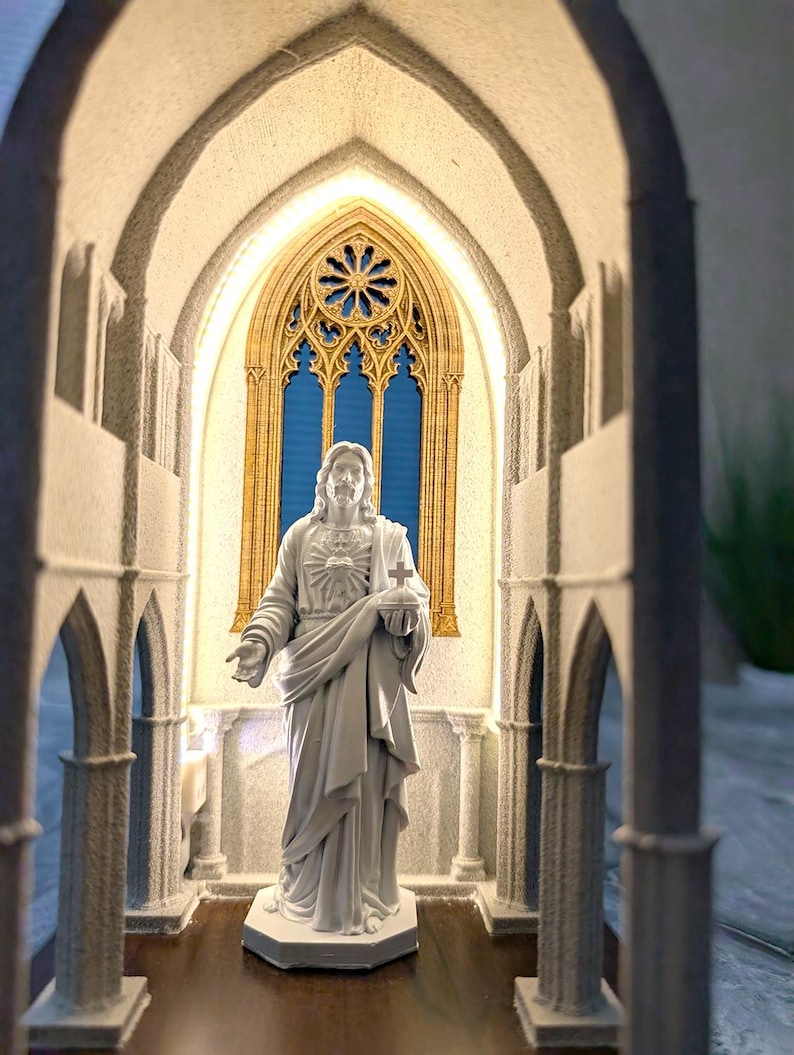Mini Church Lamp – Catholic Home Decor, Religious Gift