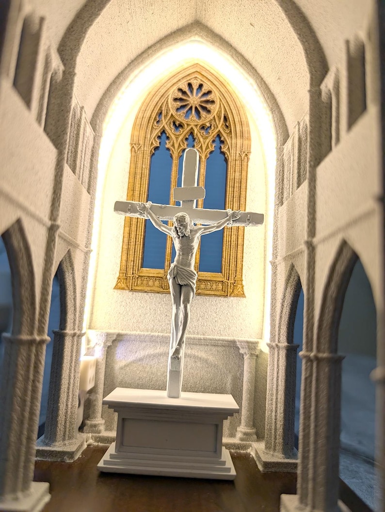 Mini Church Lamp – Catholic Home Decor, Religious Gift