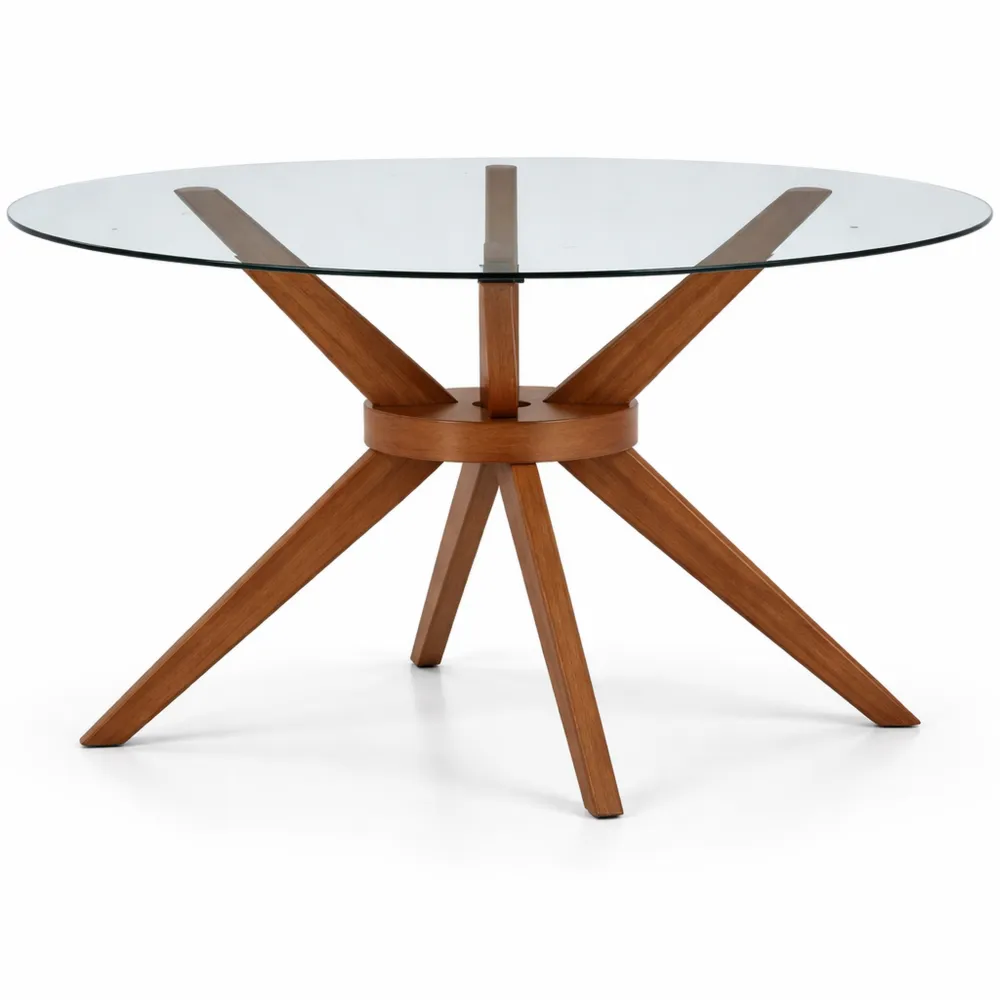 Tavolo da pranzo grande in noce, 140 cm