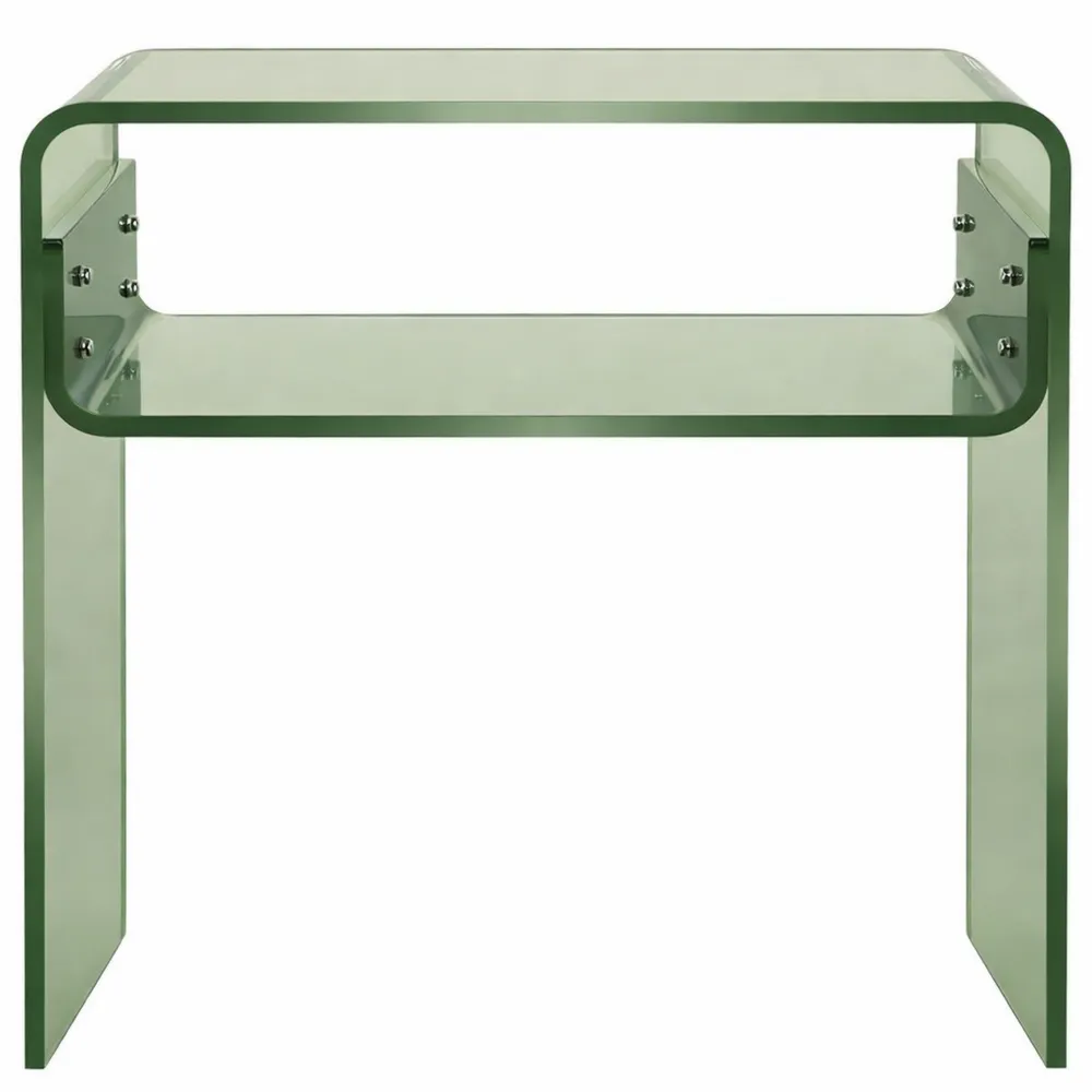 Tavolino in Acrilico per Soggiorno, Comodino Basso 40x30x50 cm, Verde