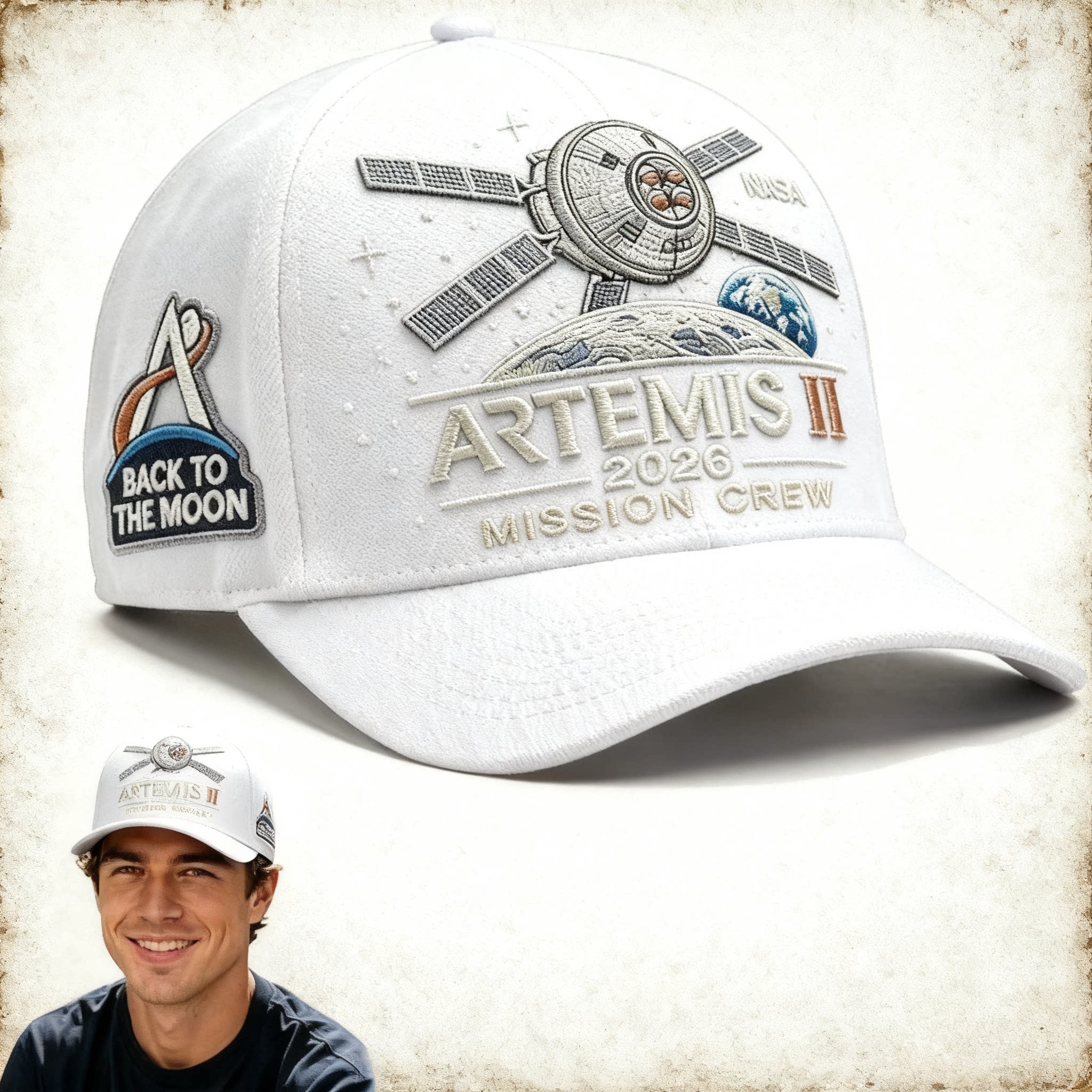 🚀Flash Sale 60% OFF 🌕 Artemis II Lunar Mission Commemorative Cap