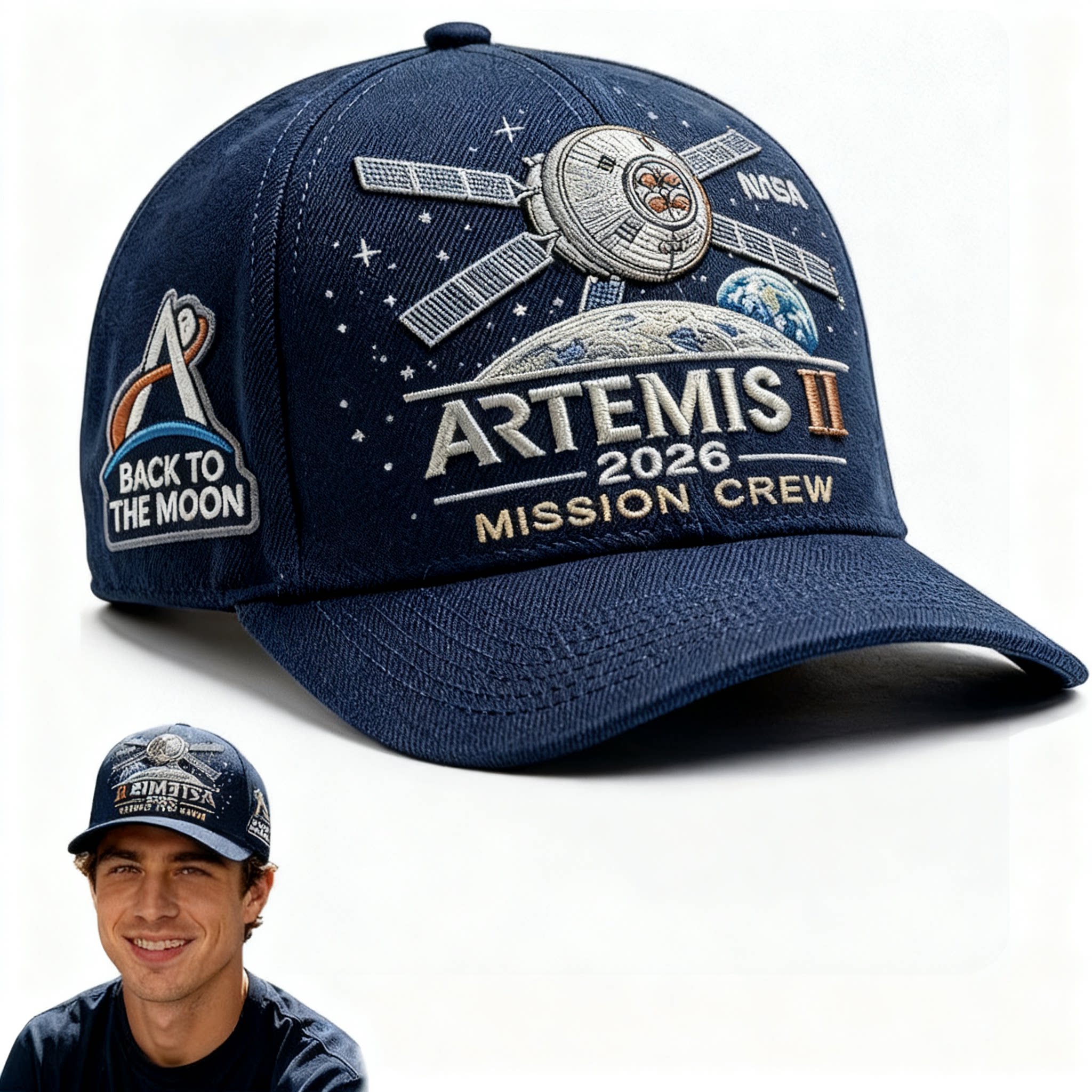 🚀Flash Sale 60% OFF 🌕 Artemis II Lunar Mission Commemorative Cap