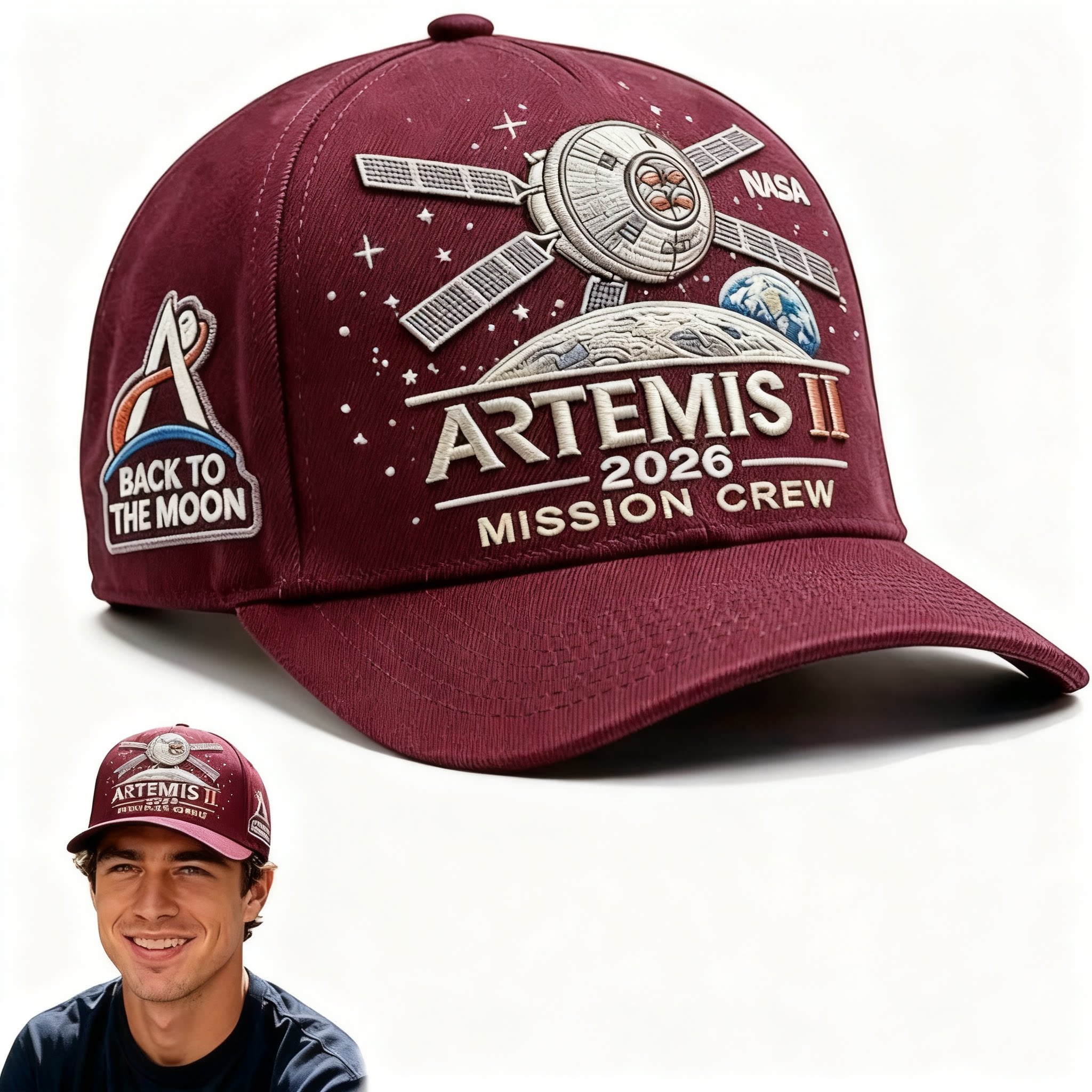 🚀Flash Sale 60% OFF 🌕 Artemis II Lunar Mission Commemorative Cap