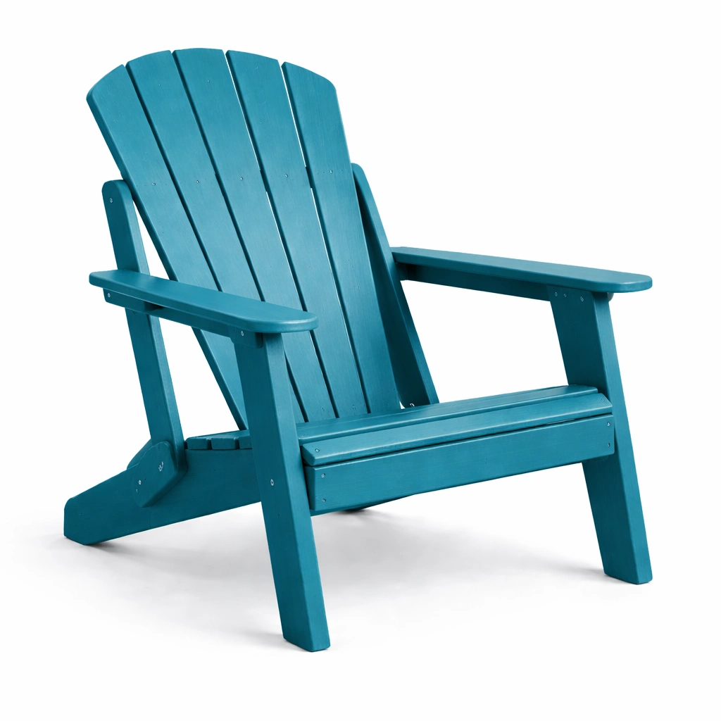 Silla adirondack de madera para exterior azul 90x72x89 cm-NESTSONA
