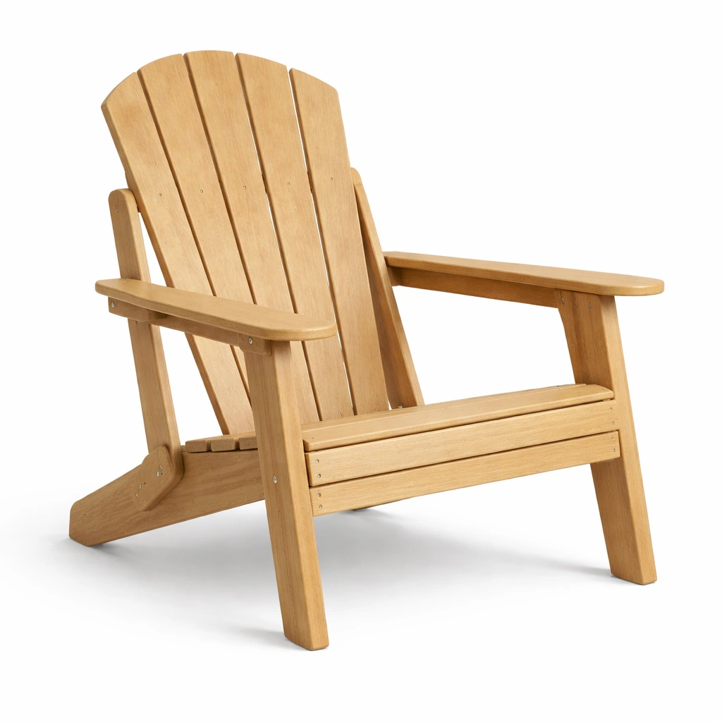 Silla adirondack de madera de eucalipto para exterior-NESTSONA