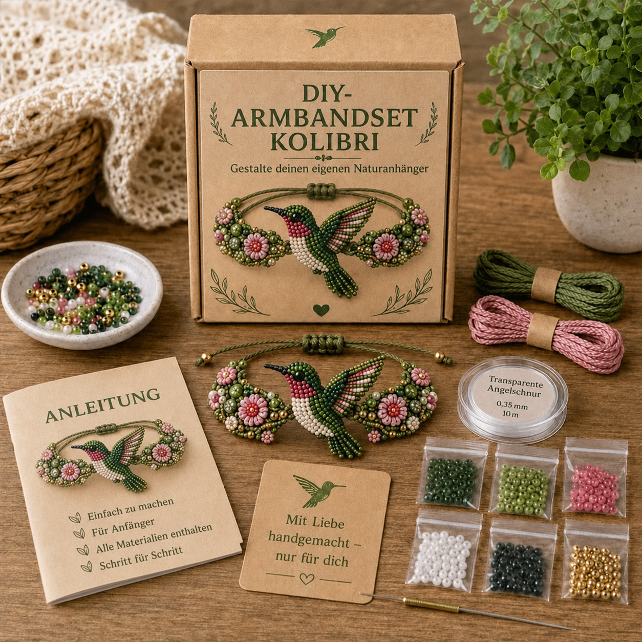 Kreatives Perlenarmband-Set