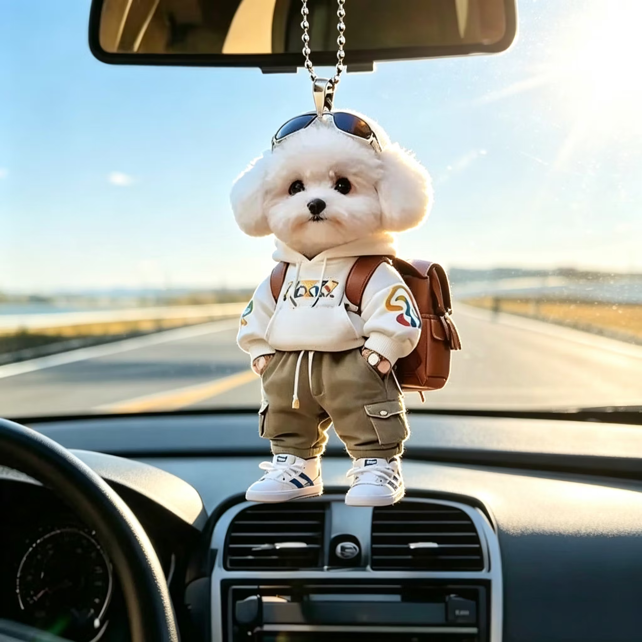 TODAY'S SPECIAL OFFER-50% OFF 🔥Internet-Famous Cartoon Teddy Dog 3D Keychain