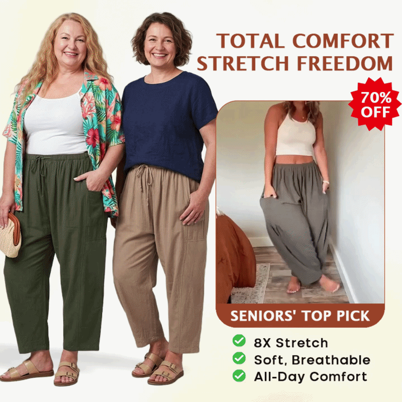 Feel Cool. Look Slim. Move Freely. Lightweight Linen Pants Loved By Women 35+