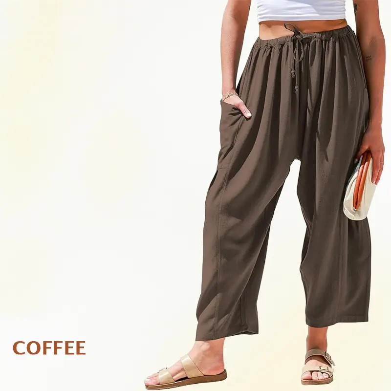 Feel Cool. Look Slim. Move Freely. Lightweight Linen Pants Loved By Women 35+