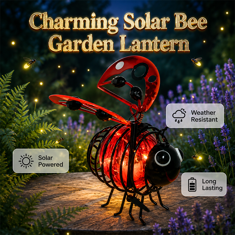 🌙🍃LIMITED-TIME 50% OFF! Hanging Solar Bee Light – Warm Amber Glow, Flicker-Free, Perfect for Garden Parties, Camping, or Kids’ Rooms – Spread Joy Day and Night 🌞🌜
