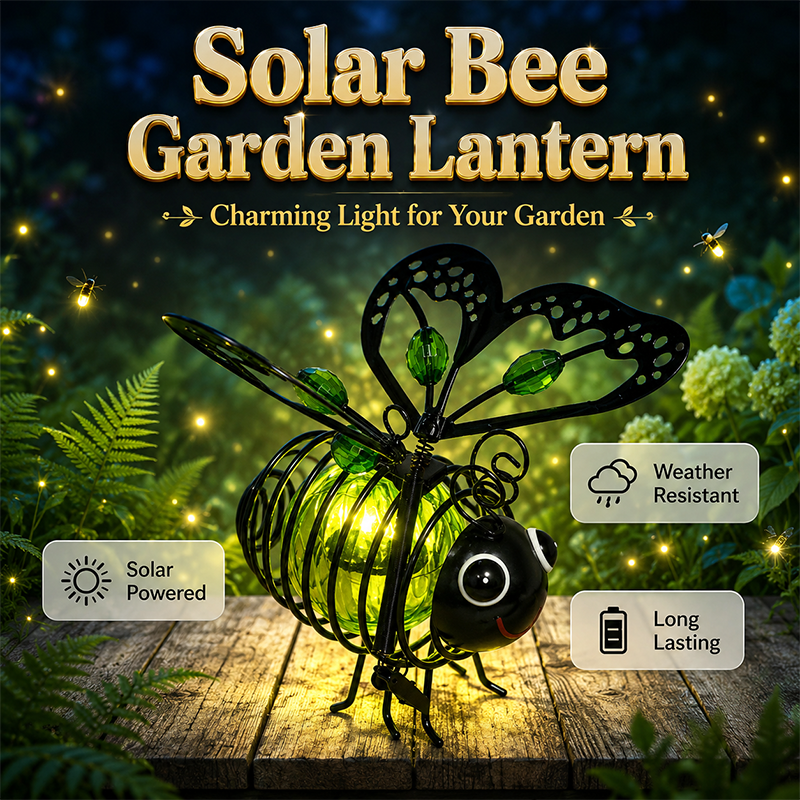 🌙🍃LIMITED-TIME 50% OFF! Hanging Solar Bee Light – Warm Amber Glow, Flicker-Free, Perfect for Garden Parties, Camping, or Kids’ Rooms – Spread Joy Day and Night 🌞🌜