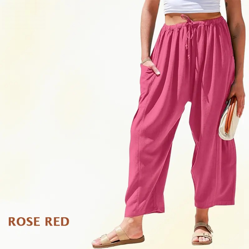 Feel Cool. Look Slim. Move Freely. Lightweight Linen Pants Loved By Women 35+