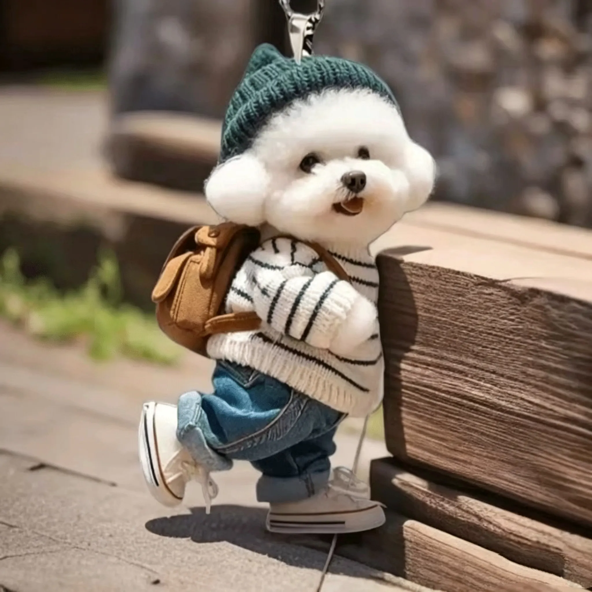 TODAY'S SPECIAL OFFER-50% OFF 🔥Internet-Famous Cartoon Teddy Dog 3D Keychain
