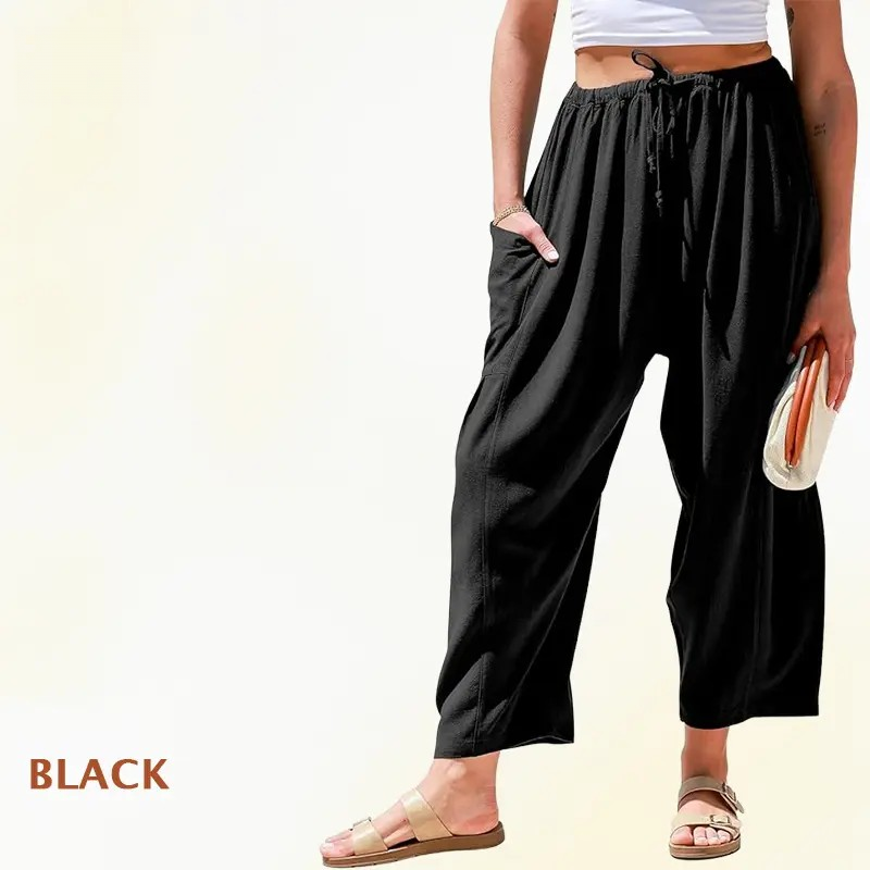 Feel Cool. Look Slim. Move Freely. Lightweight Linen Pants Loved By Women 35+