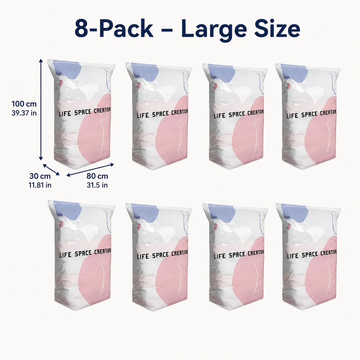 Thickened Stereoscopic No-Pump Vacuum Compression Bag