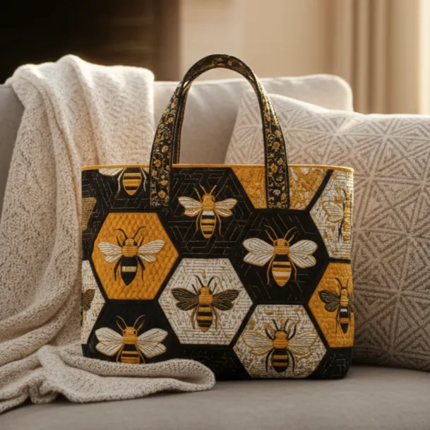 Freedom Cardinal Quilted Tote Bag