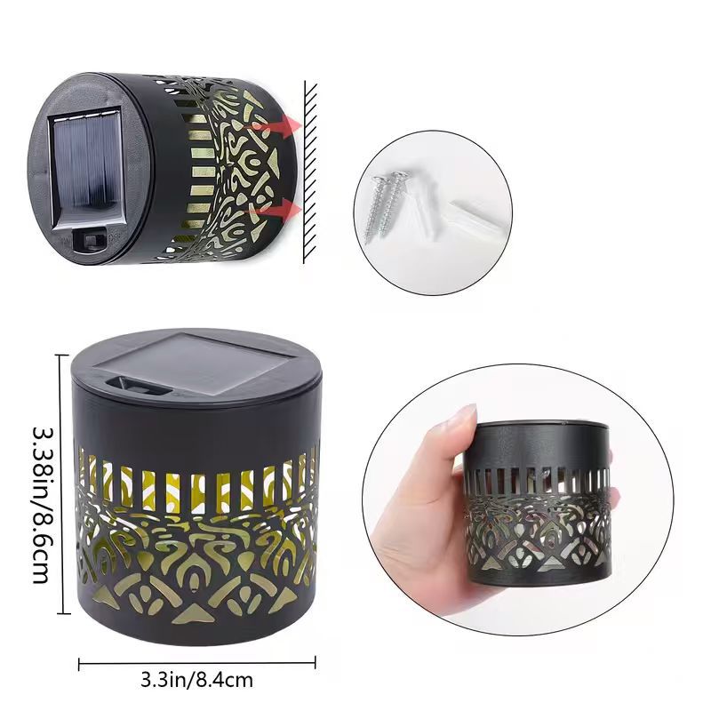Solar Fence Lights Metal Solar Powered