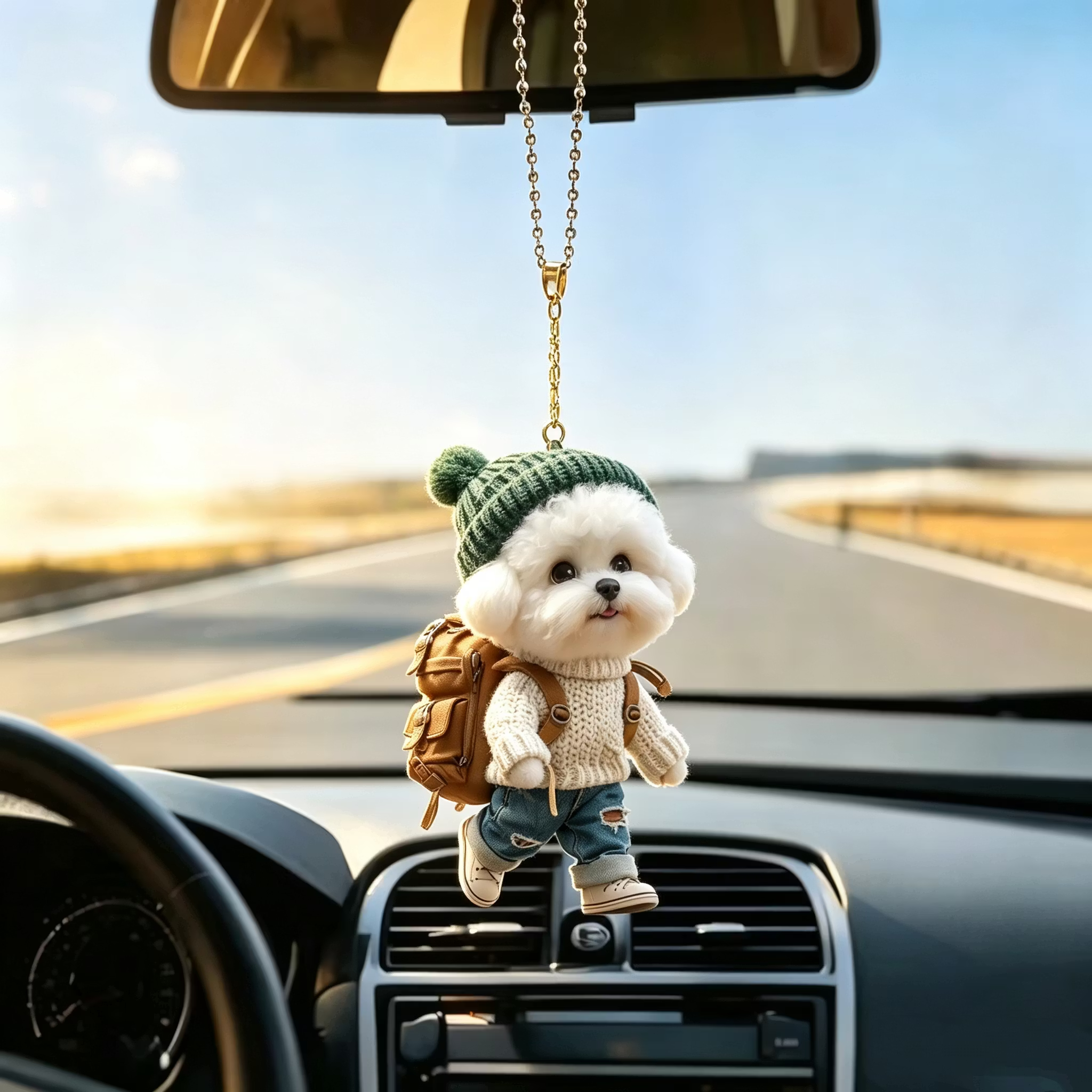 TODAY'S SPECIAL OFFER-50% OFF 🔥Internet-Famous Cartoon Teddy Dog 3D Keychain