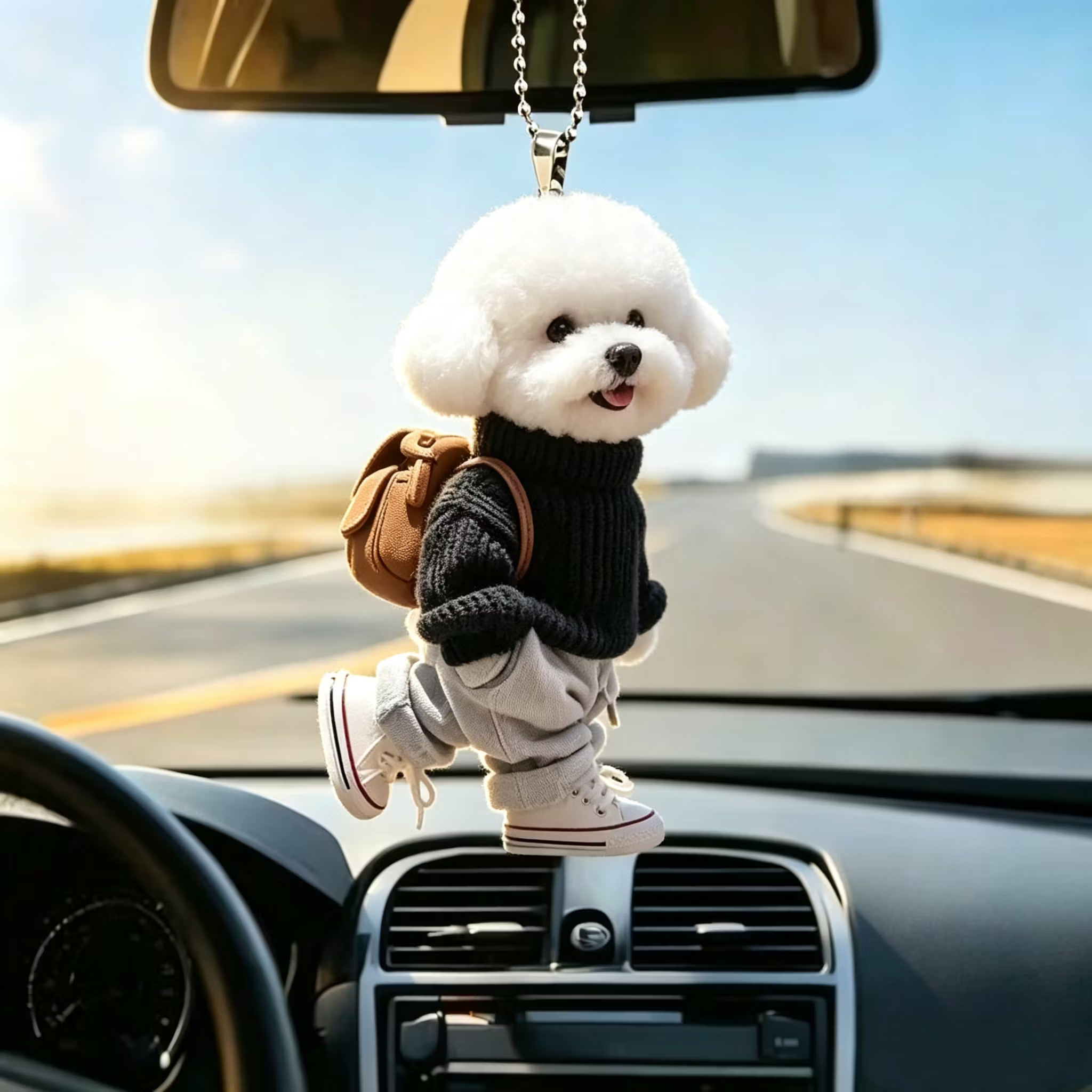 TODAY'S SPECIAL OFFER-50% OFF 🔥Internet-Famous Cartoon Teddy Dog 3D Keychain