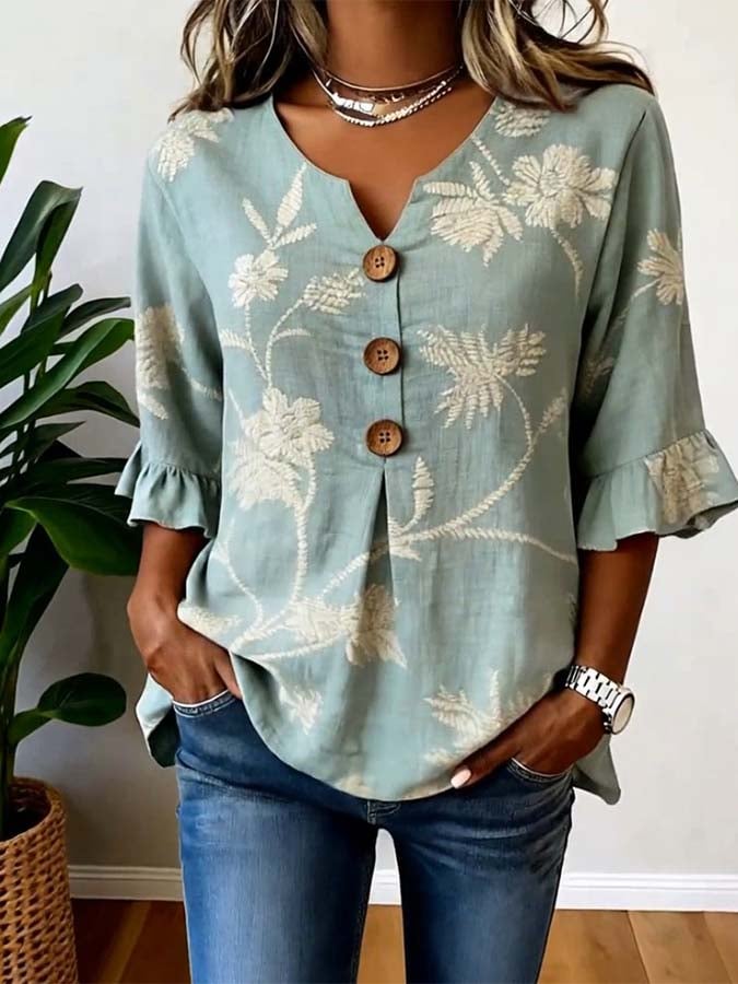 Women'S Casual Printed Shirt