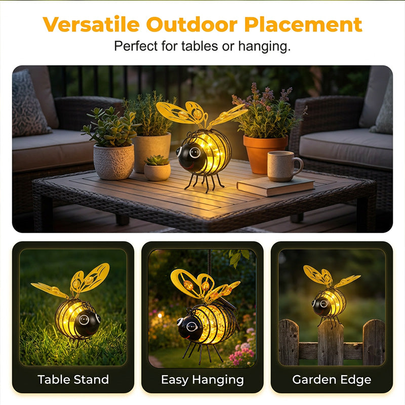 🌙🍃LIMITED-TIME 50% OFF! Hanging Solar Bee Light – Warm Amber Glow, Flicker-Free, Perfect for Garden Parties, Camping, or Kids’ Rooms – Spread Joy Day and Night 🌞🌜