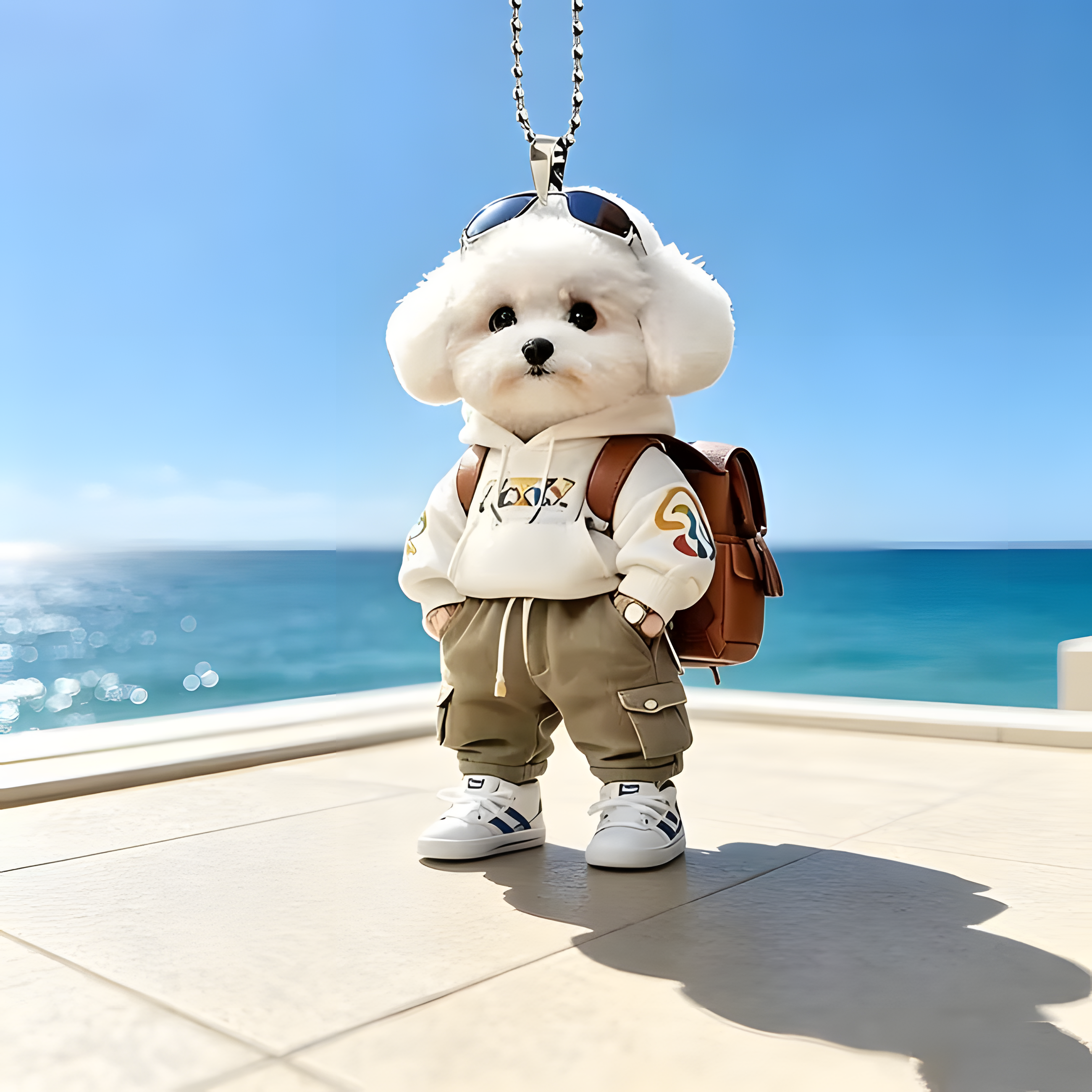 TODAY'S SPECIAL OFFER-50% OFF 🔥Internet-Famous Cartoon Teddy Dog 3D Keychain