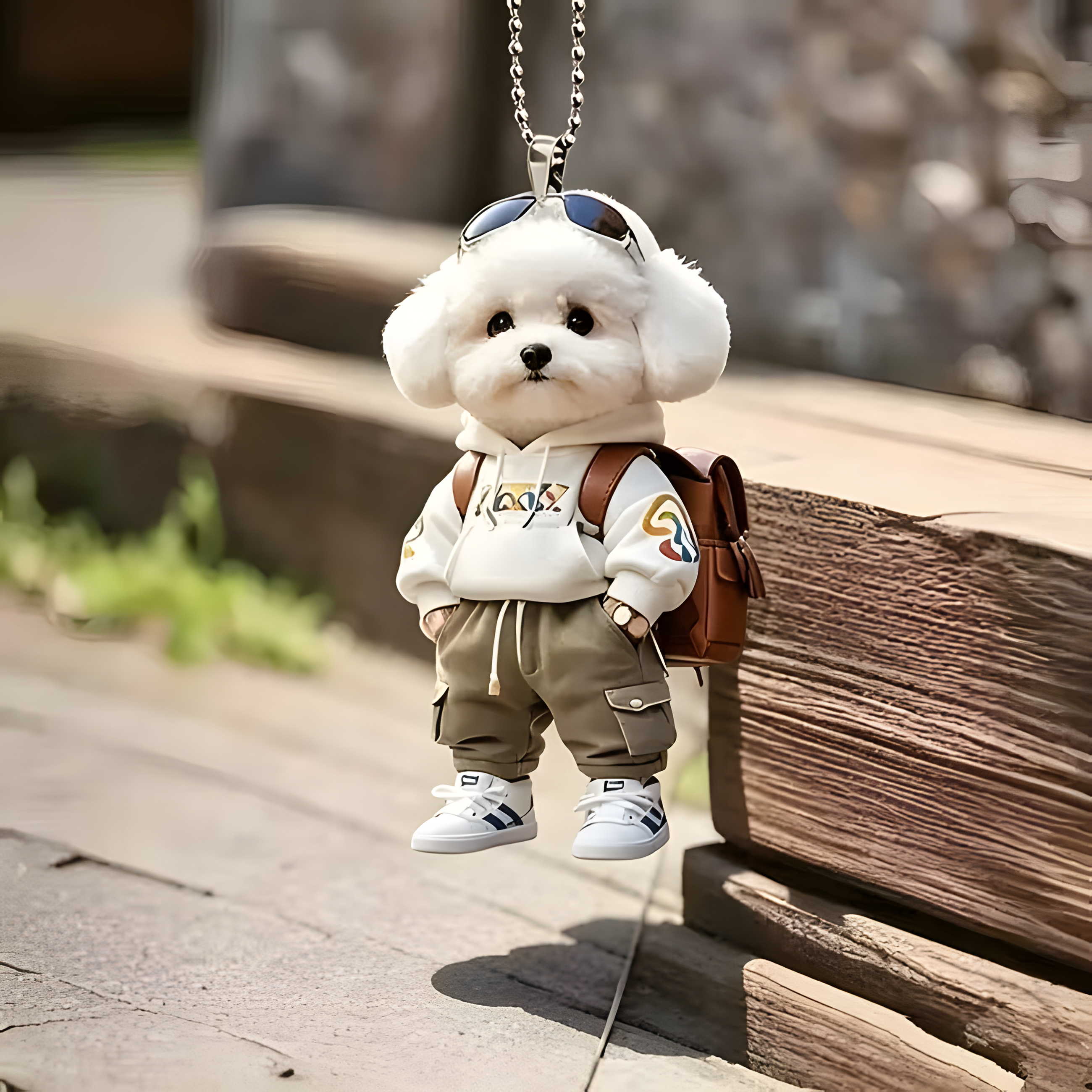 TODAY'S SPECIAL OFFER-50% OFF 🔥Internet-Famous Cartoon Teddy Dog 3D Keychain