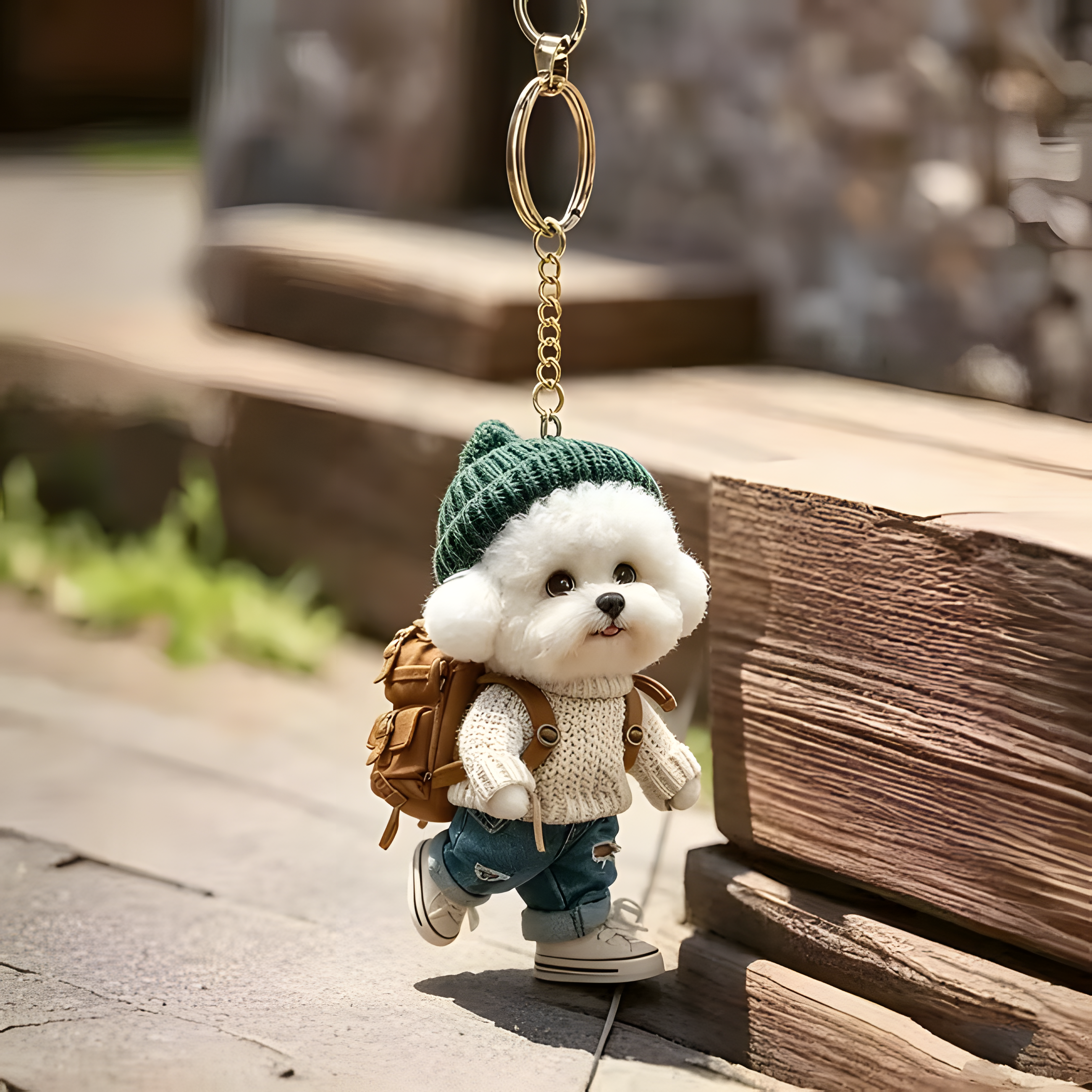 TODAY'S SPECIAL OFFER-50% OFF 🔥Internet-Famous Cartoon Teddy Dog 3D Keychain