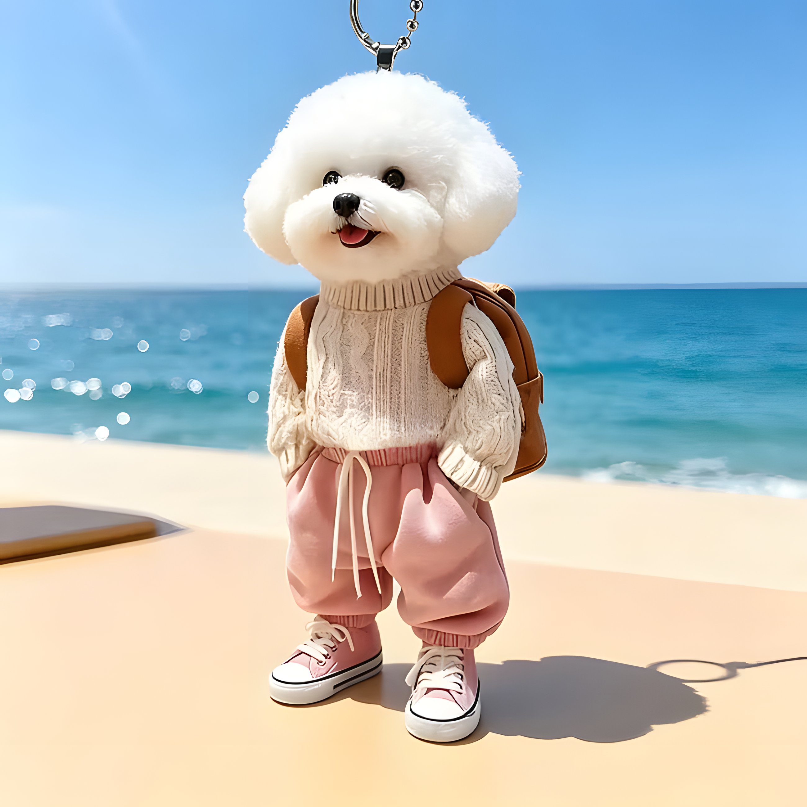 TODAY'S SPECIAL OFFER-50% OFF 🔥Internet-Famous Cartoon Teddy Dog 3D Keychain