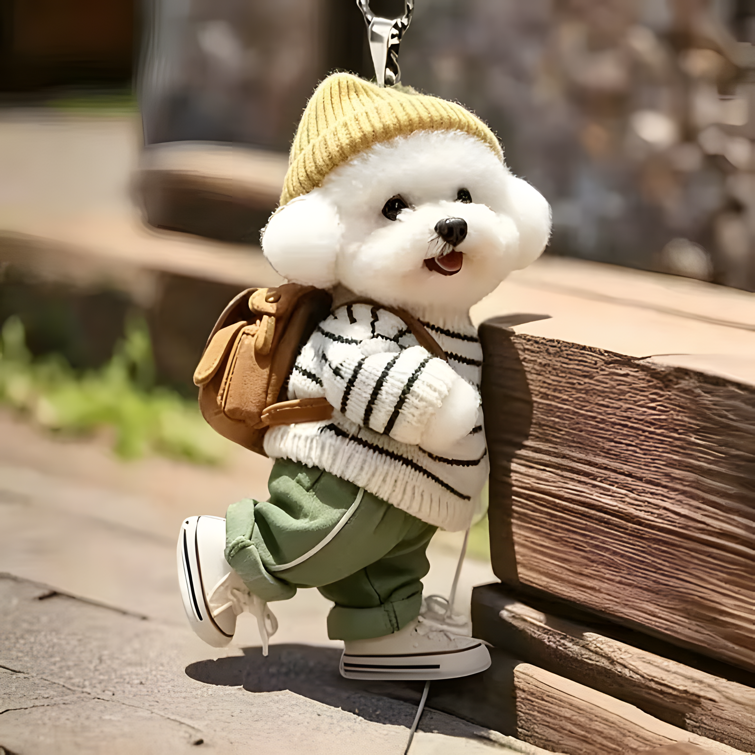 TODAY'S SPECIAL OFFER-50% OFF 🔥Internet-Famous Cartoon Teddy Dog 3D Keychain