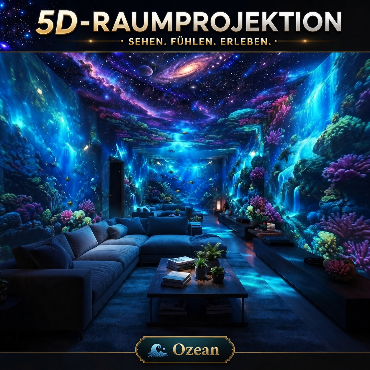 HD-Sternenprojektor – Ozeanprojektion