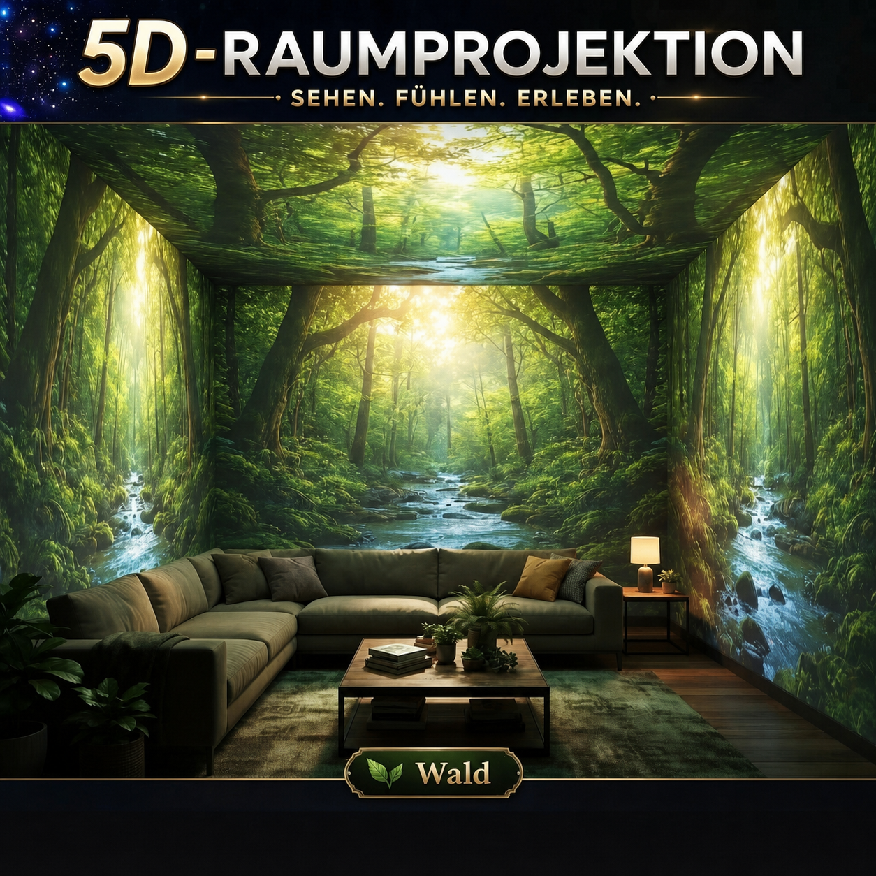 HD-Sternenprojektor – Waldprojektion